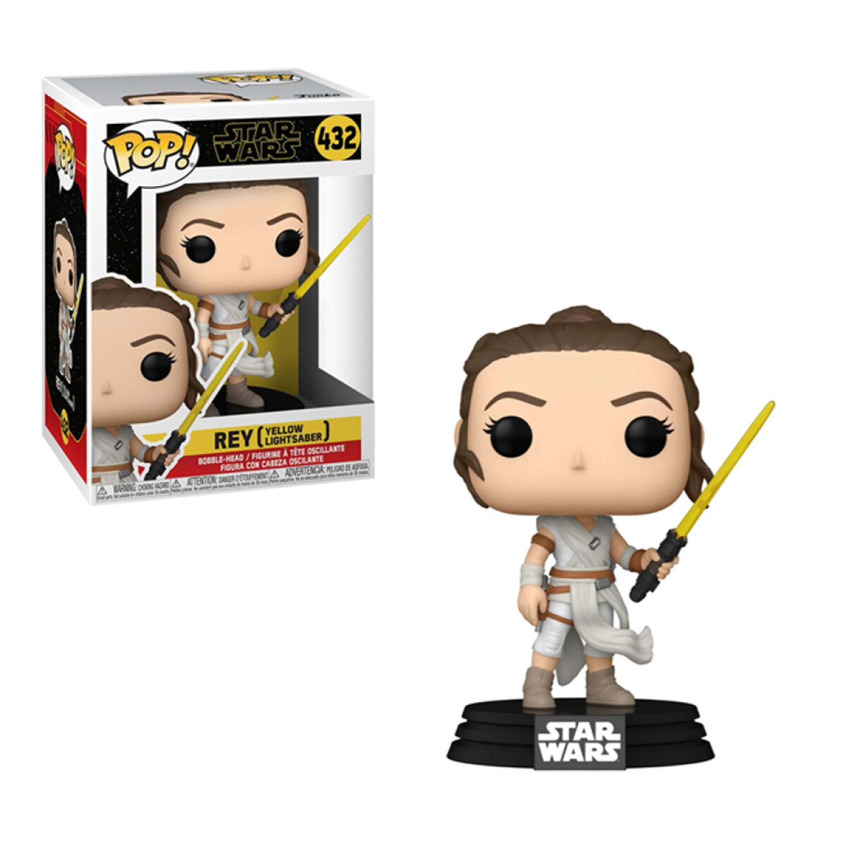 Rey With Yellow Lightsaber Star Wars - 432 