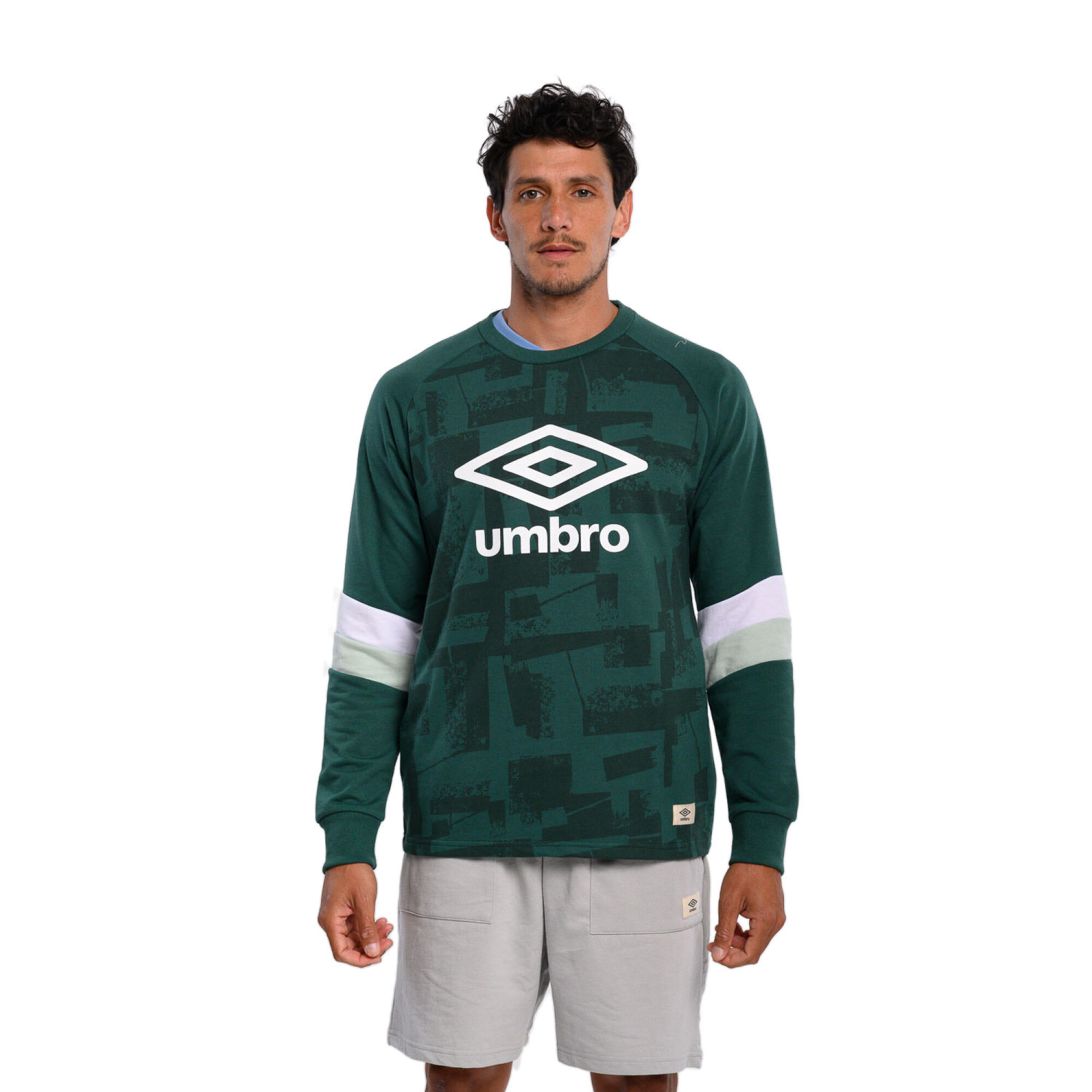 Buzo de Hombre Umbro Printed Verde Blanco Verde Stadium Sport