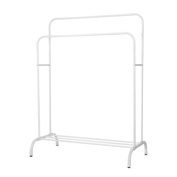 Perchero Para Ropa Percha Metal Organizador Estante Doble Imback Per003 Color Blanco Perchero Para Ropa Percha Metal Organizador Estante Doble Imback Per003 Color Blanco