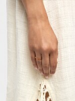 Anillo Con Formas En Resina verde