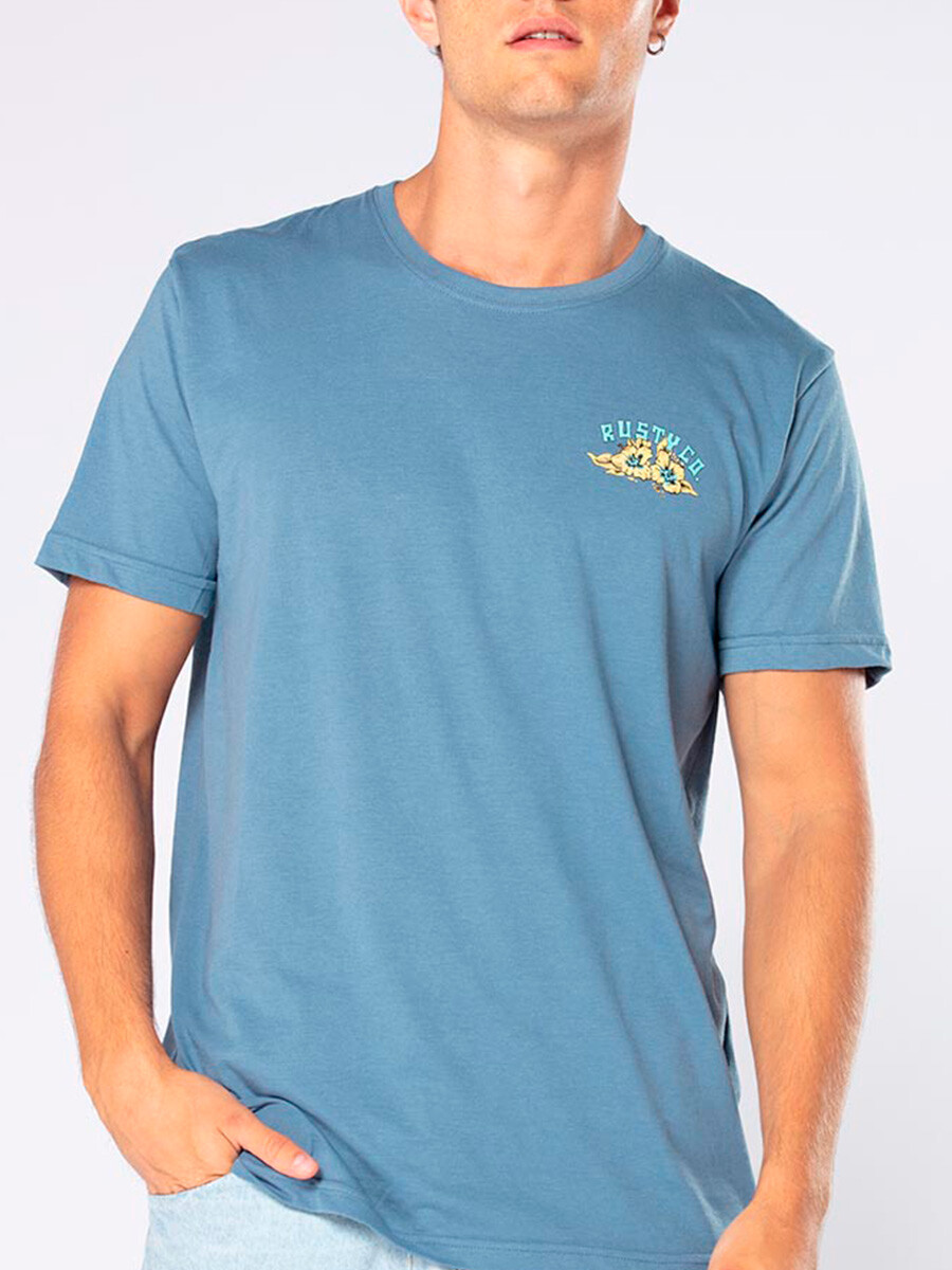 T-SHIRT GRANT TEEN RUSTY - Azul Piedra 