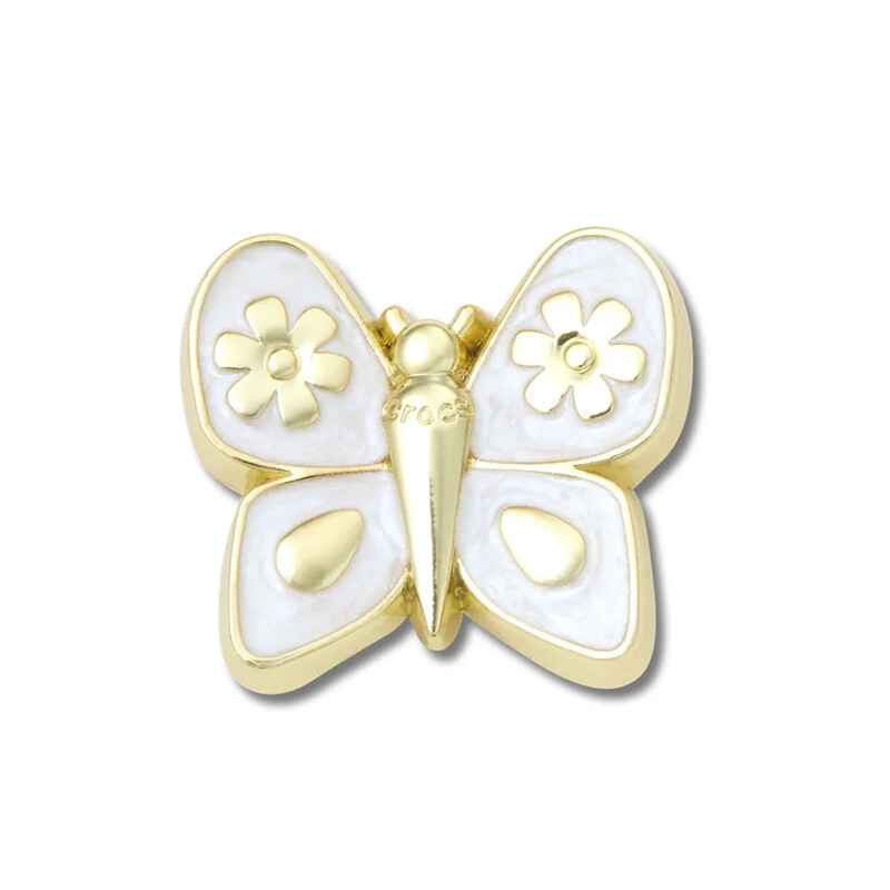 Jibbitz Charm™ Gold Pearlized Butterfly Multicolor
