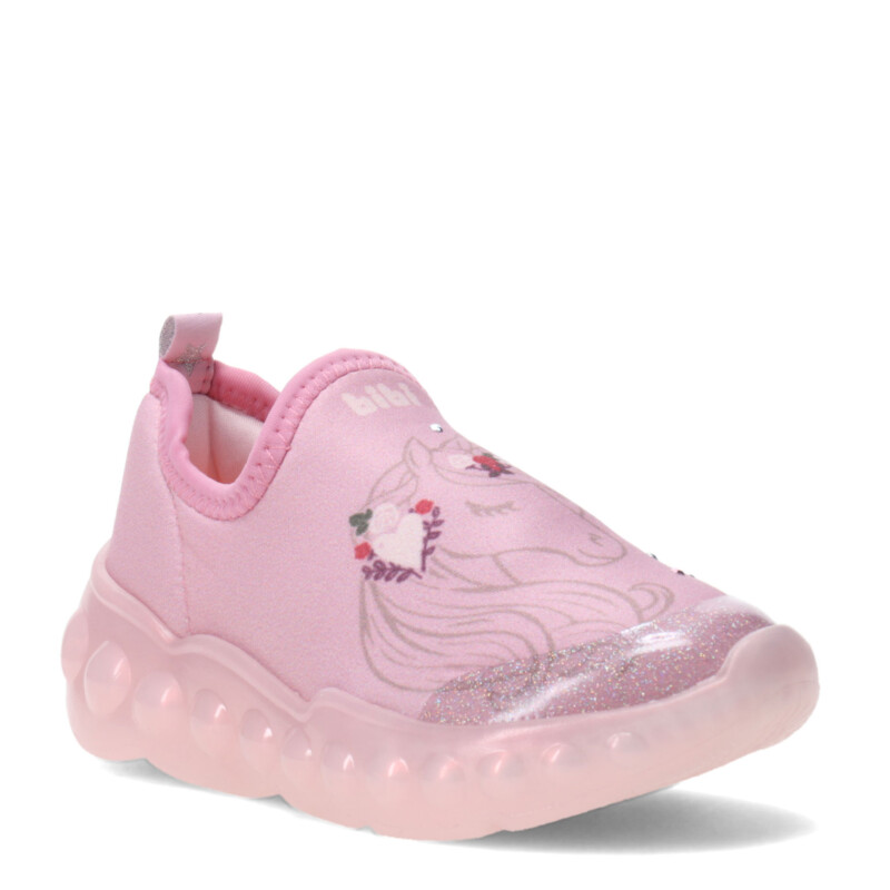 Championes Infantiles Bibi Roller Celebration Unicornio c/Luces Rosa