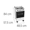 Cocina Combinada Thompson James 1500 Blanca Cocina Combinada Thompson James 1500 Blanca