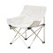 Silla de lona plegable con bolsillo lateral Blanco