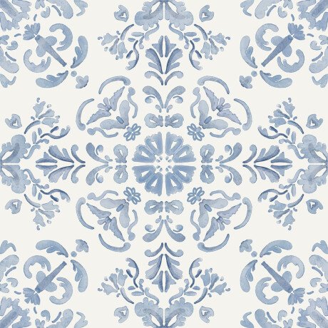 CERAMICAS PISO DECORADO MATE BLANCO Y CELESTE PATCHWORK GAMAS DE AZUL