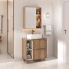 Mueble de baño Livia 78 cm catedral de pie con bacha de loza Mueble De Baño Livia 78 Cm Catedral De Pie Con Bacha De Loza