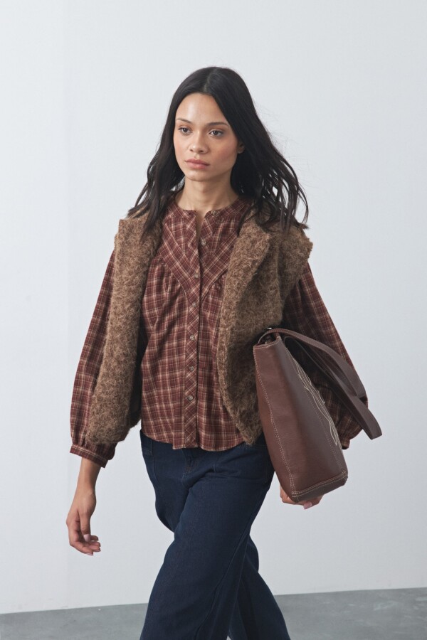 CHALECO MAGLIA Chocolate