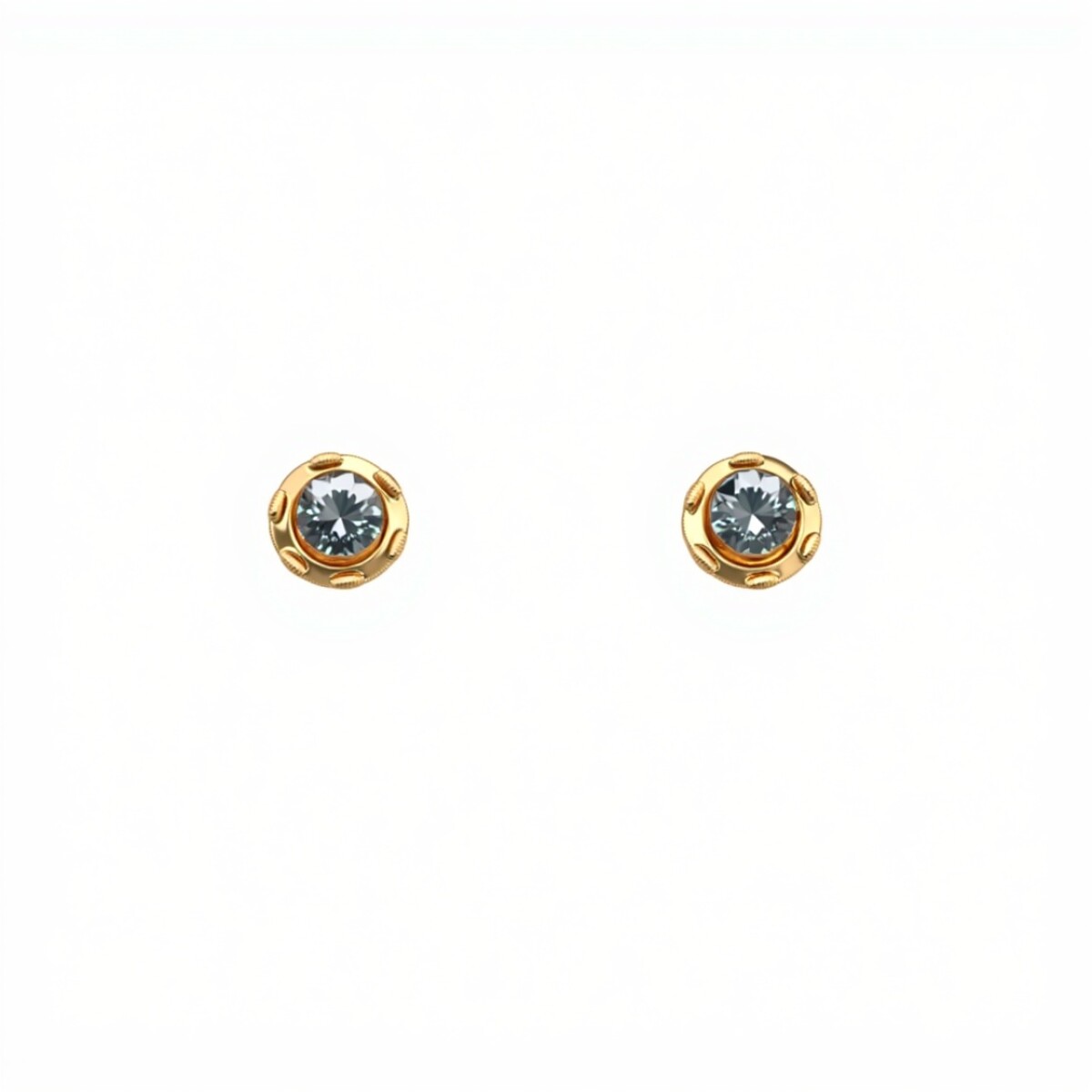 Abridores Zirconia Azul - Oro Bajo - CA8473 - ab8473 