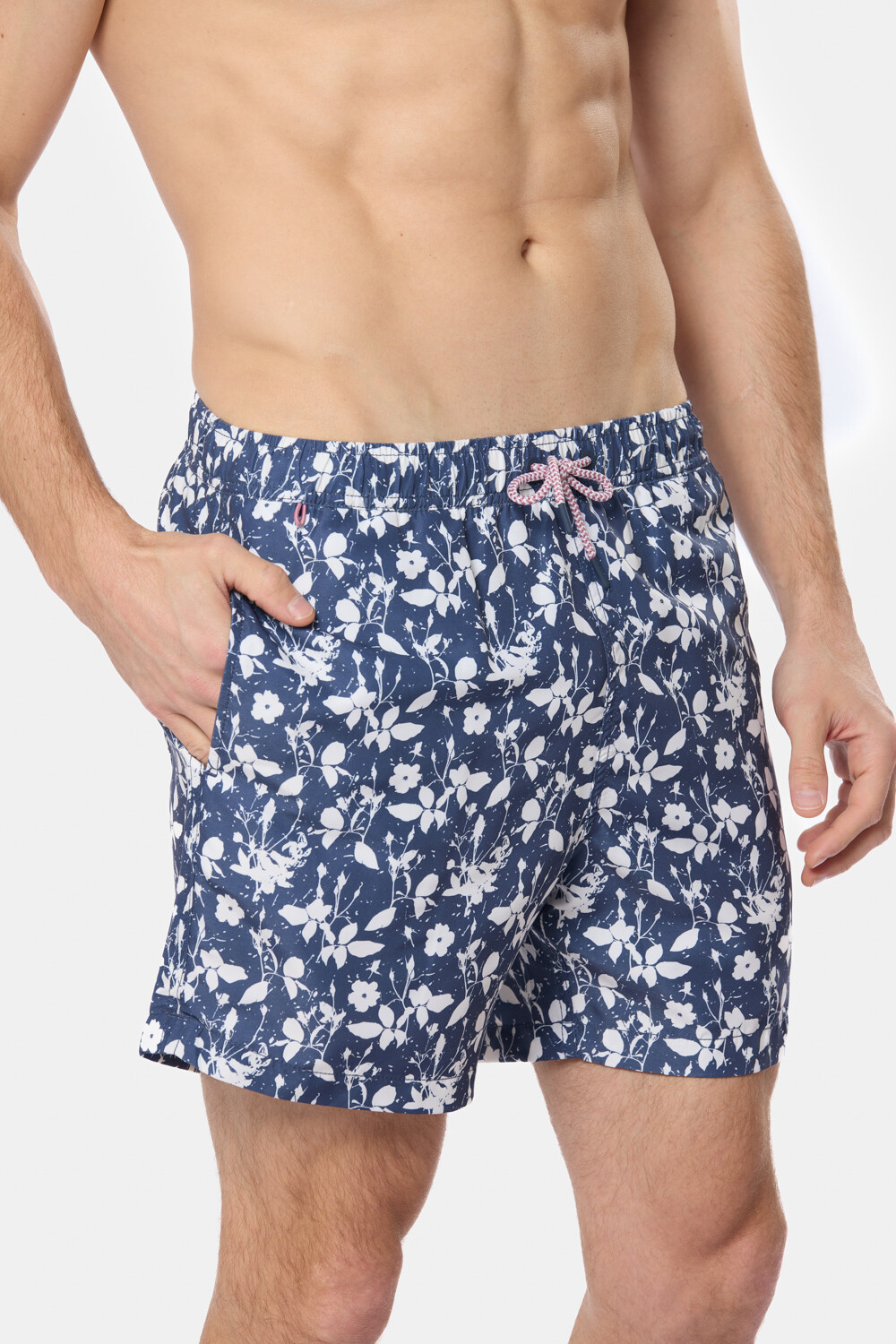 SHORT DE BAÑO ESTAMPADO Azul