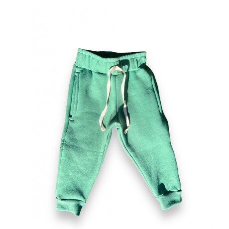 Pantalón de Felpa Verde Pantalón de Felpa Verde