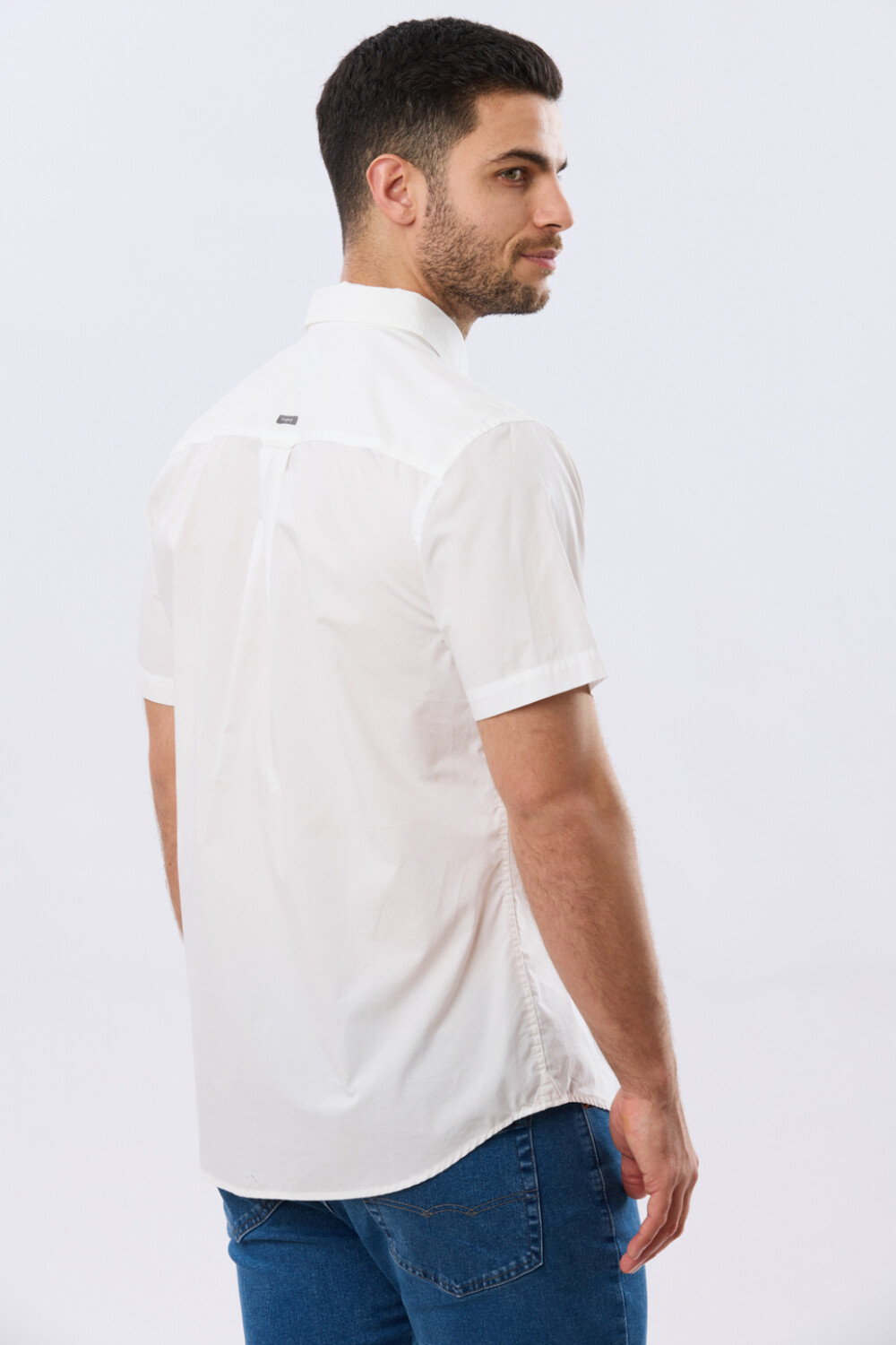 CAMISA LISA DE ALGODÓN Blanco