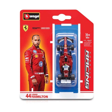 JUGUETE BBURAGO AUTO F1 1:64 BL FERRARI HAM 56801 001