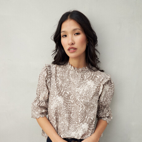 BLUSA SUZETTE Animal Print