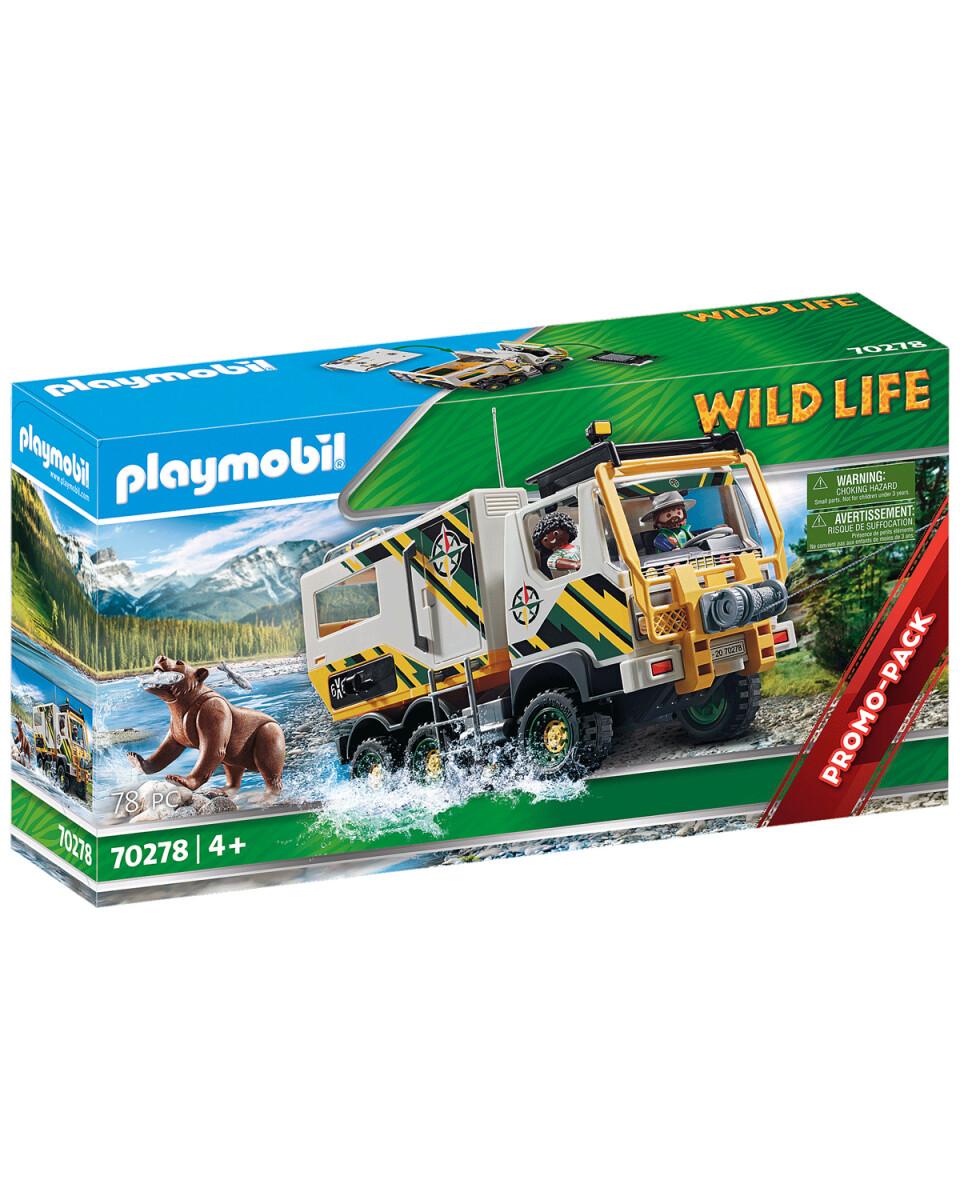 Playmobil Wild Life camión de aventuras 78 piezas 