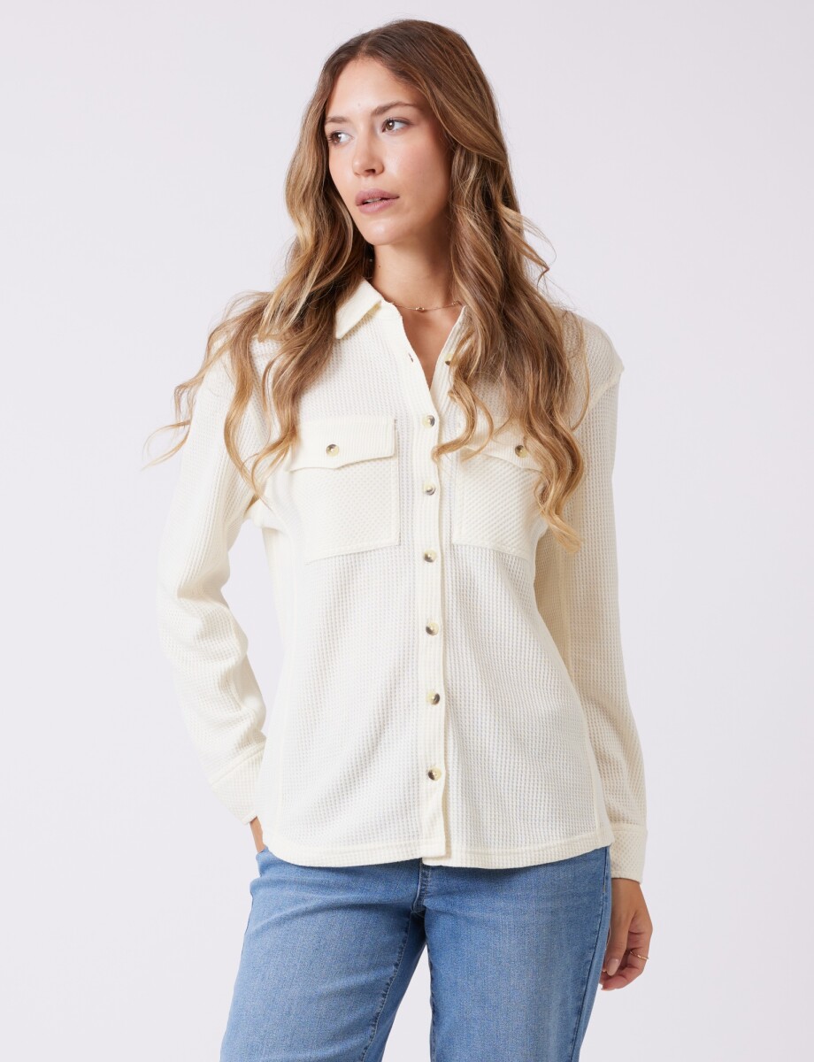 Sobrecamisa Texturada - Crudo 