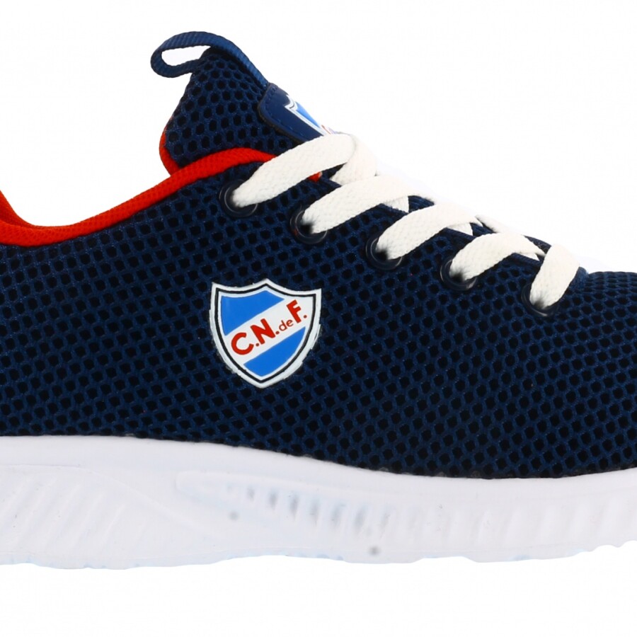 Championes Infantiles Nacional Run Basic Kids Azul Marino - Rojo