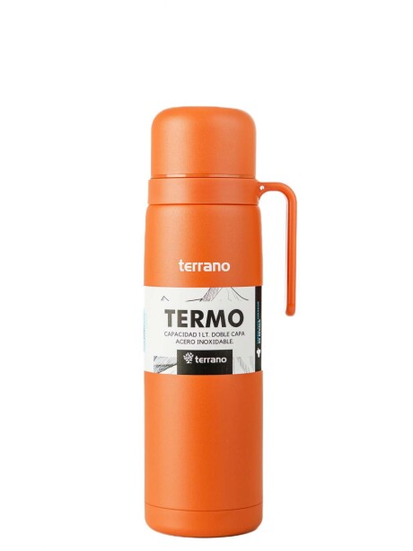 Termo con Manija Rígida Color Terracota