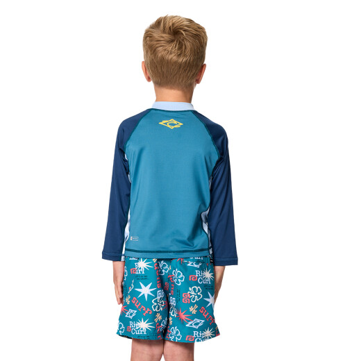 Lycra Rip Curl Wave Dayz Upf Niño - Azul Lycra Rip Curl Wave Dayz Upf Niño - Azul