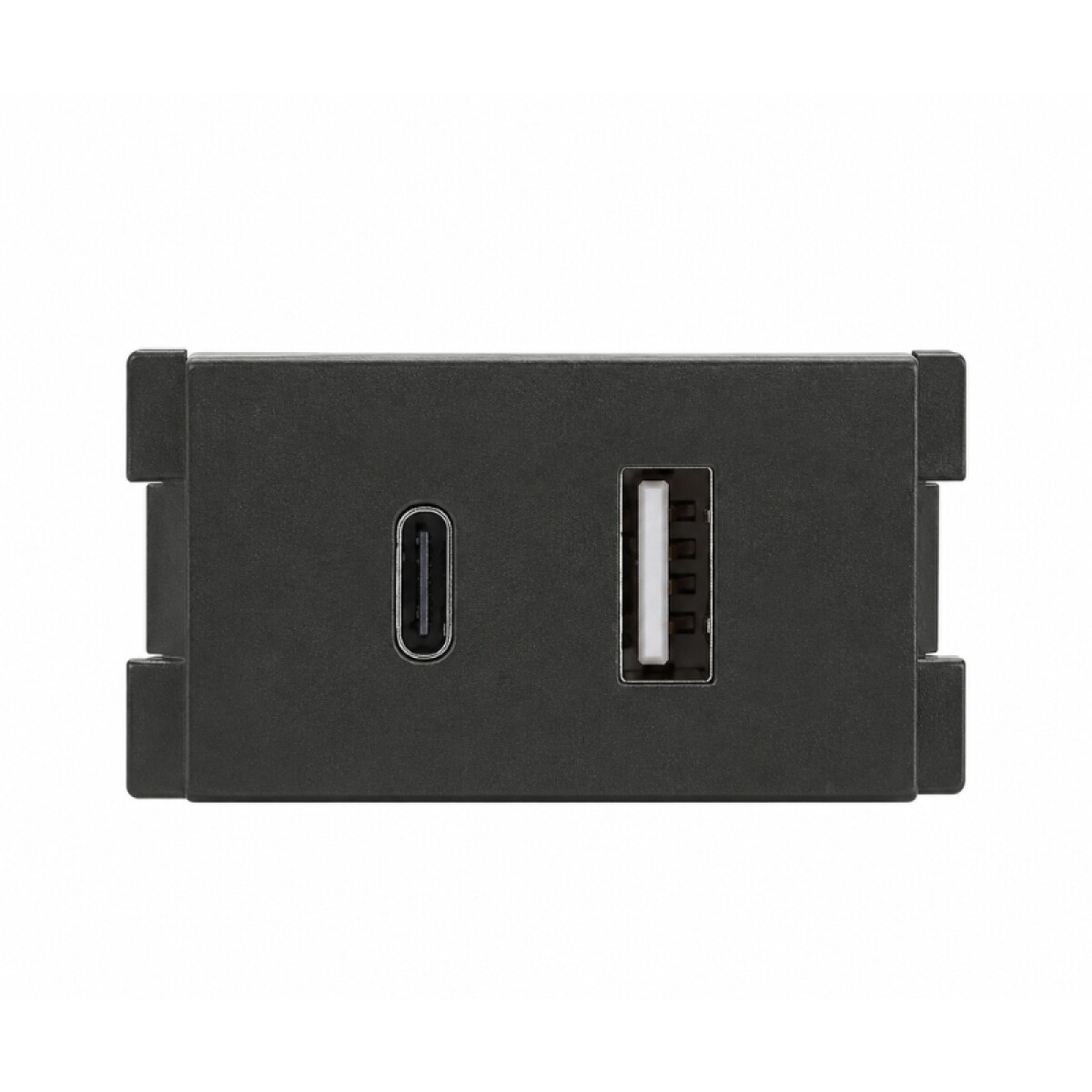 Módulo Atenea Cargador USB A + USB C 2.1A Gris 