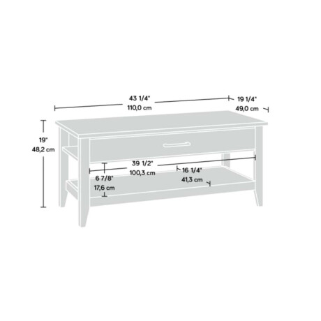 Mesa Ratona Articulada Sauder Linea Summit Station Marron