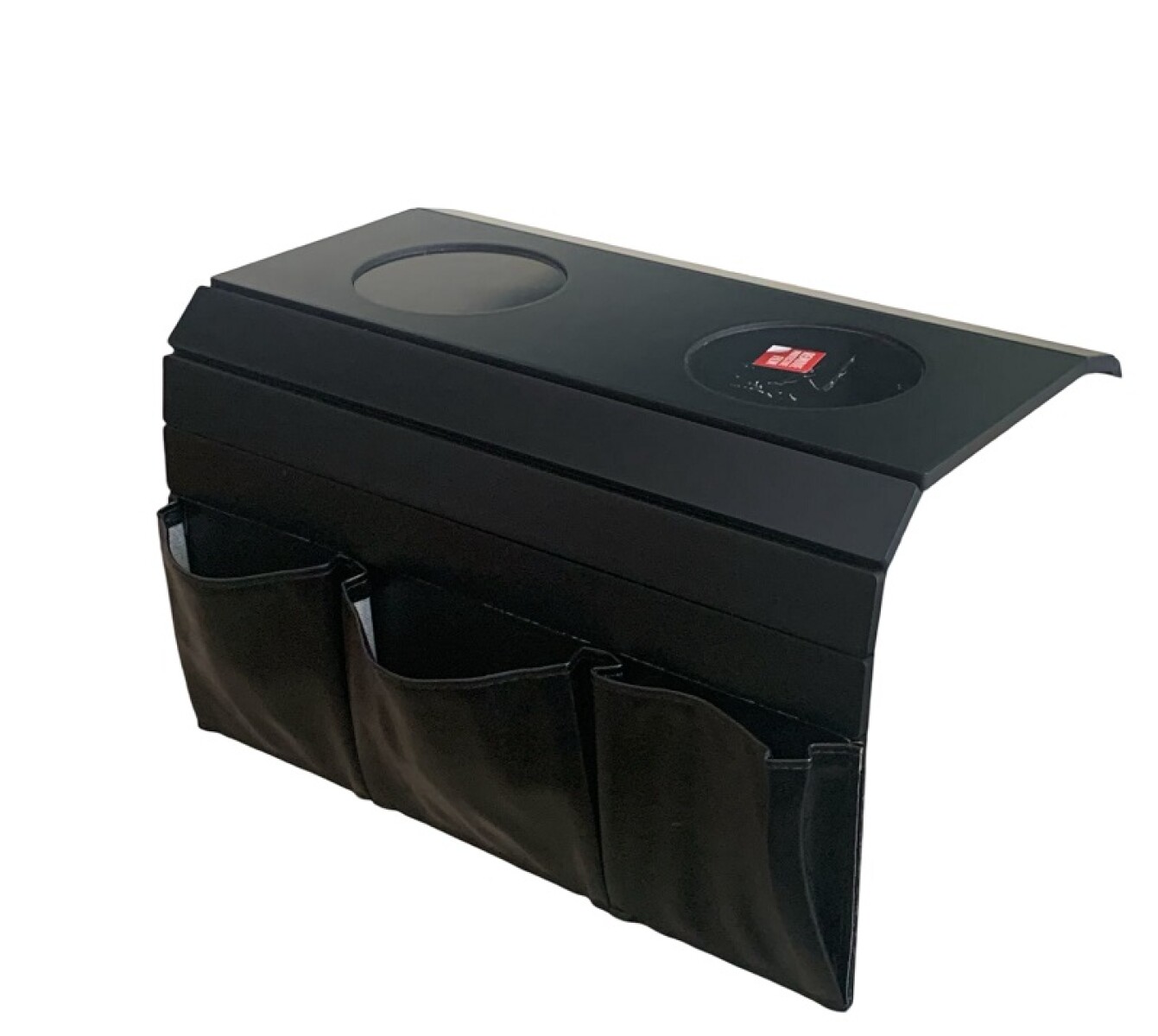 BANDEJA PARA SOFA - CUERO SINTETICO ANTIDESLIZANTE - NEGRO 