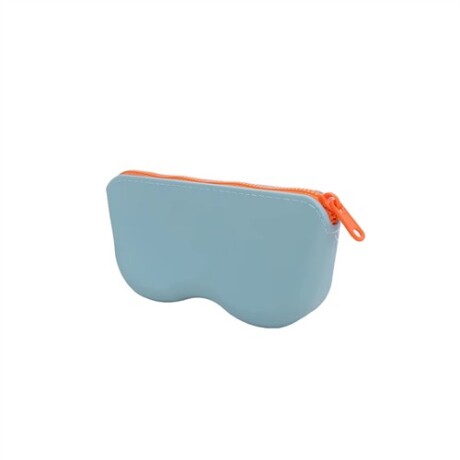 Estuche para lentes de silicona Celeste