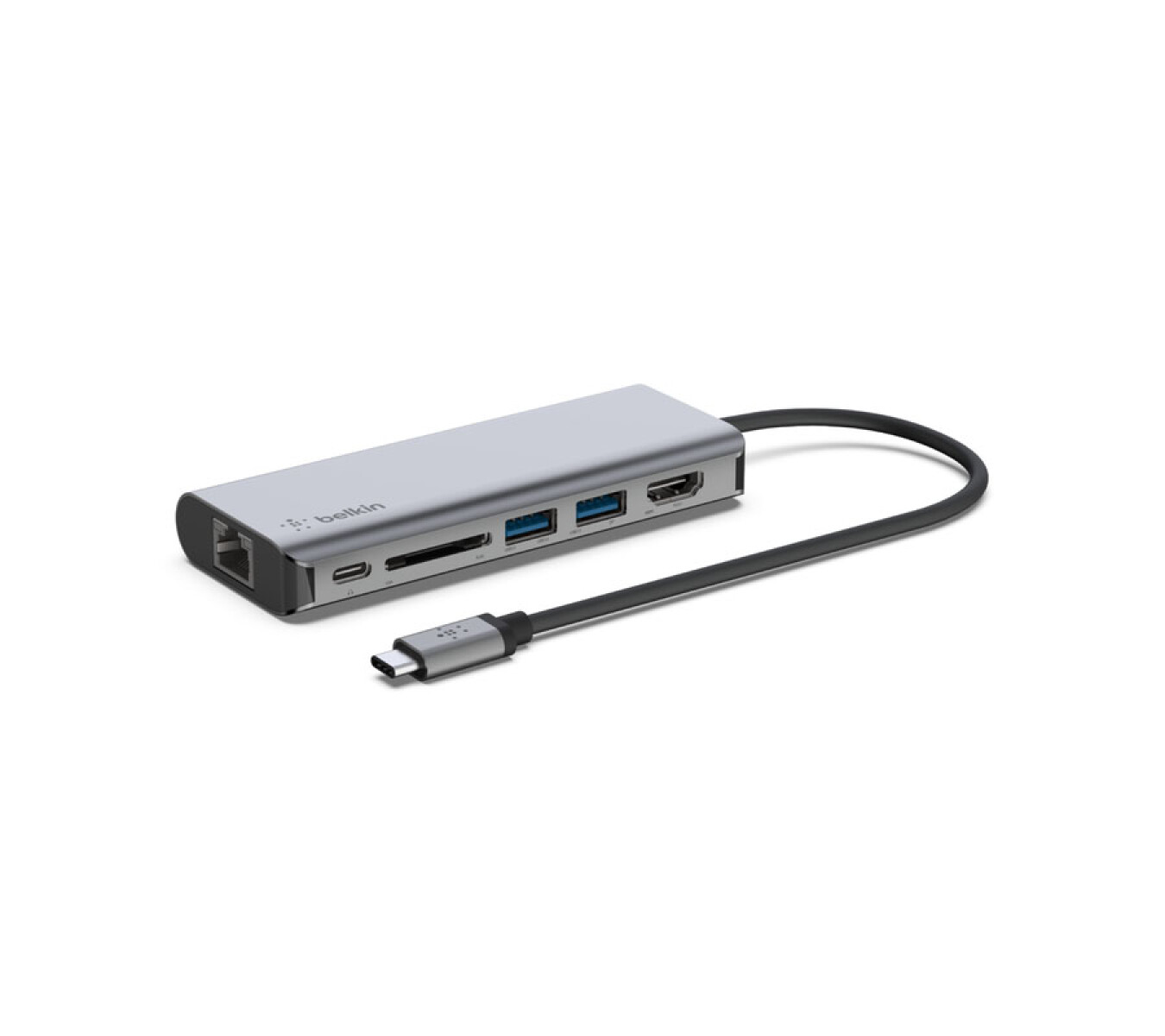 HUB Belkin 6 en 1 USB-C a HDMI RJ45 2xUSB USB-C SD 