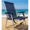 Sillón Alto playa en Aluminio c/ Correa Reforzado Hasta 140 Kg Max AZUL