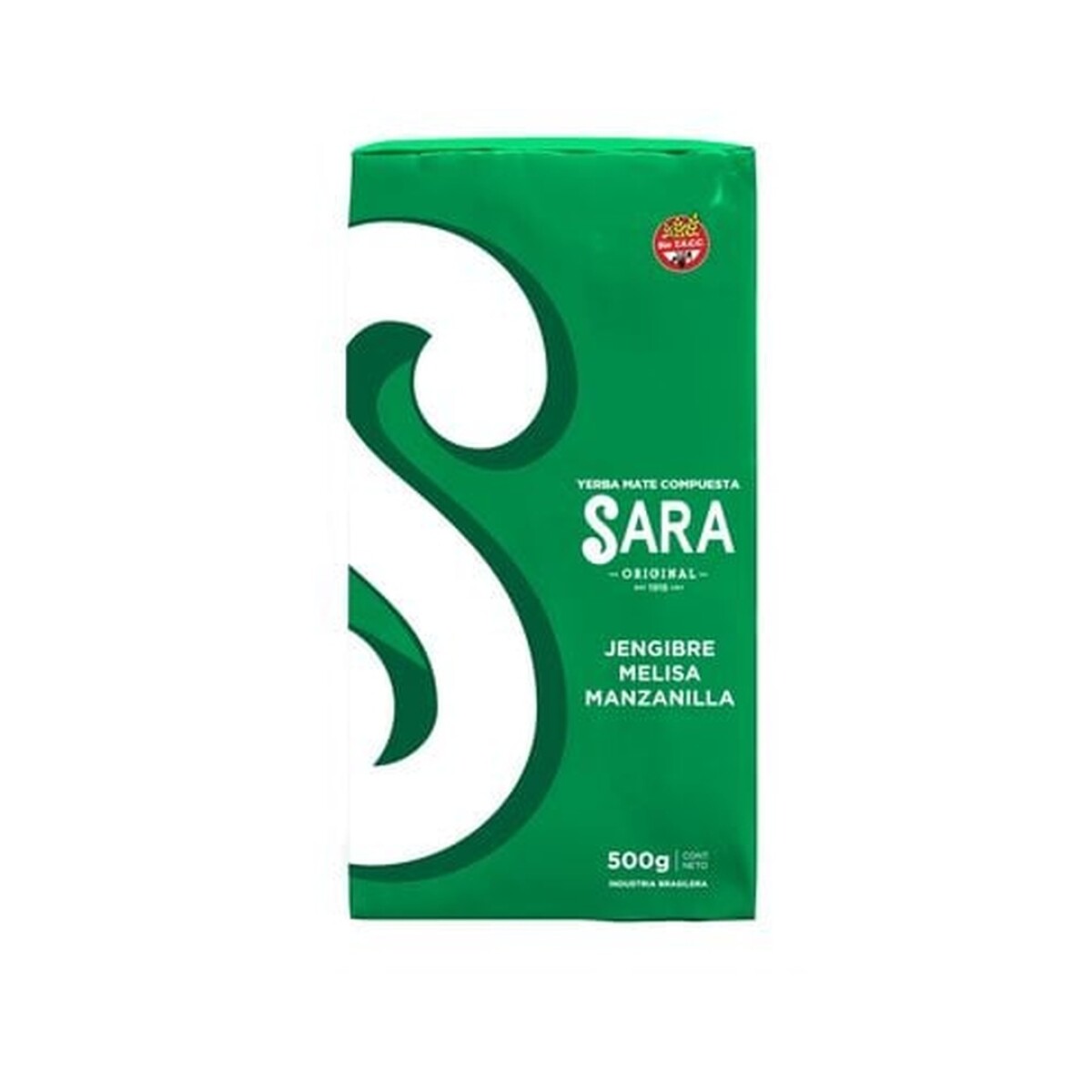YERBA SARA 500G COMPUESTA JENGIBRE MELISA MANZANILLA 
