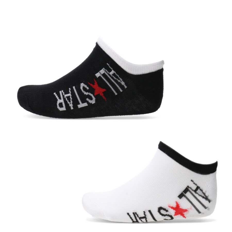 Medias Unisex Converse x2 All Star Negro - Blanco