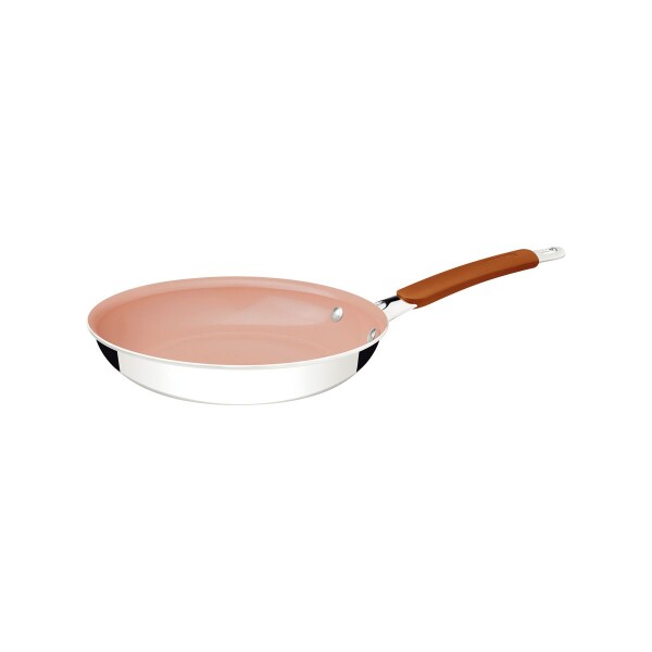 Sartén Tramontina Romagna en Acero Inoxidable y Aluminio con Revestimiento Interno Cerámico Marfil 20 cm 1 L 28740/320 Sartén Tramontina Romagna en Acero Inoxidable y Aluminio con Revestimiento Interno Cerámico Marfil 20 cm 1 L 28740/320