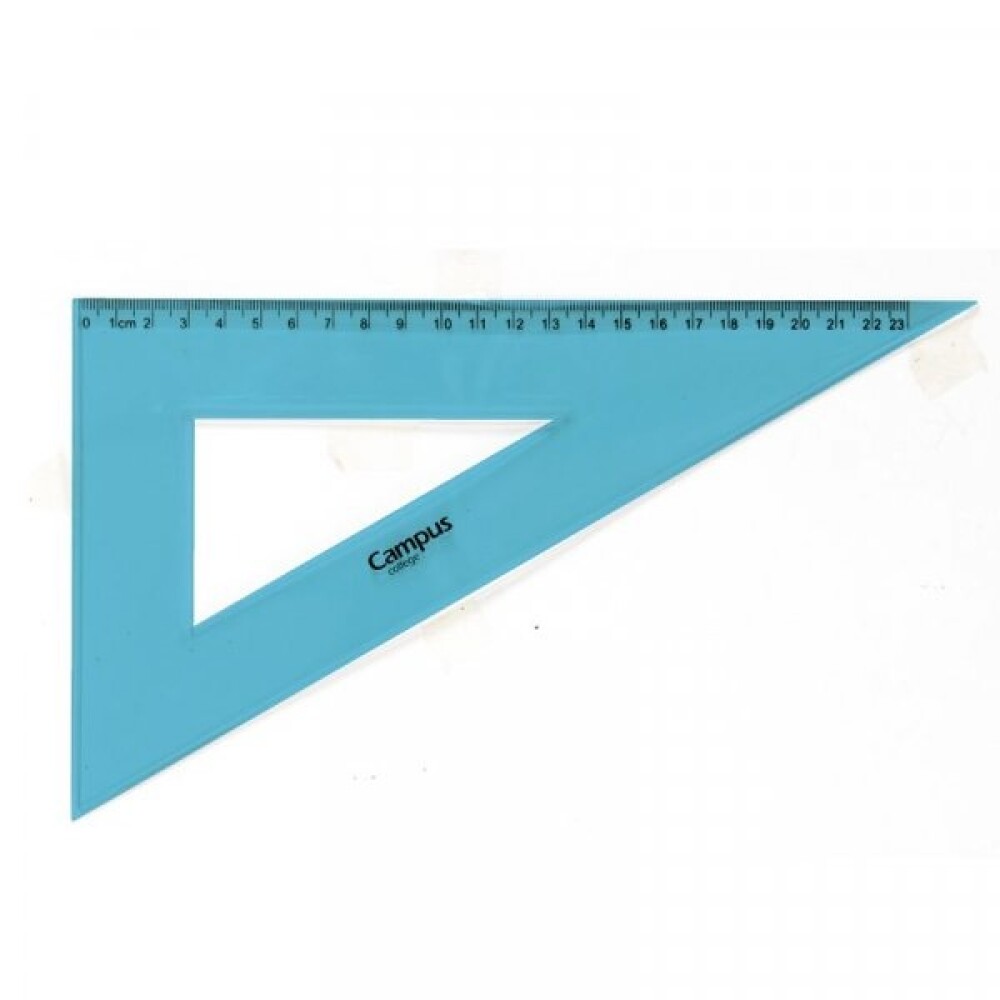 Juego De Geometría Irrompible Campus University Color Azul Traslúcido 30 Cm #JUEGO DE GEOMETRÍA IRROMPIBLE CAMPUS UNIVERSITY COLOR AZUL TRASLÚCIDO 30 CM