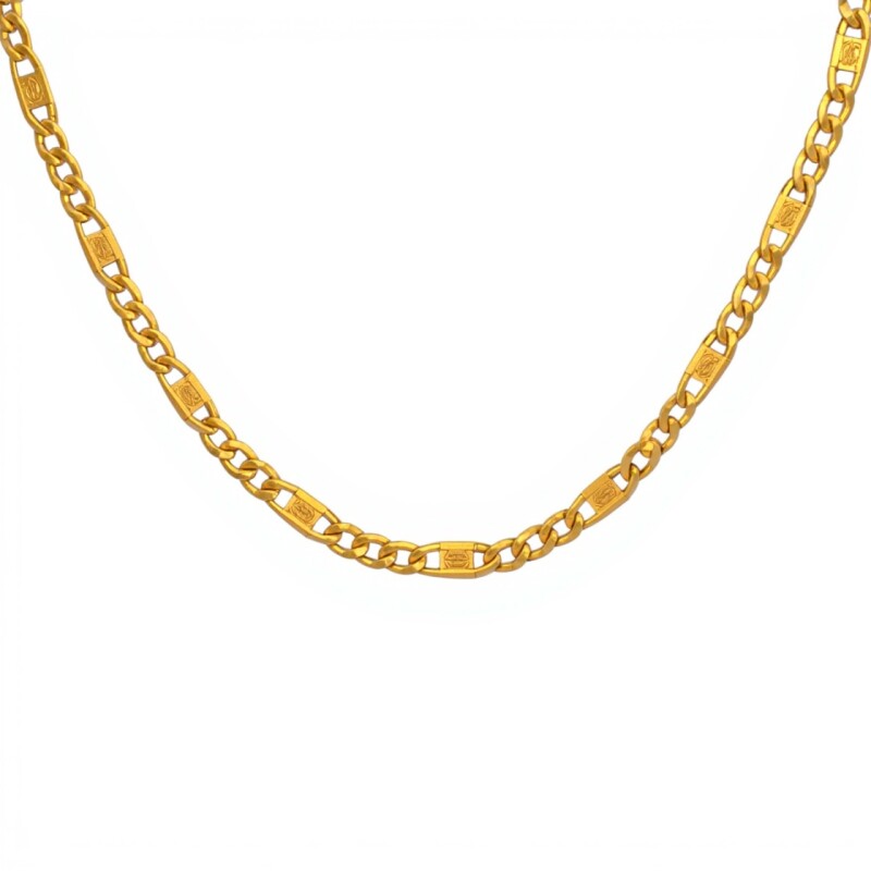 Cadena oro Martillada-Oro bajo -Sin Piedra-CD8039 sinpiedra