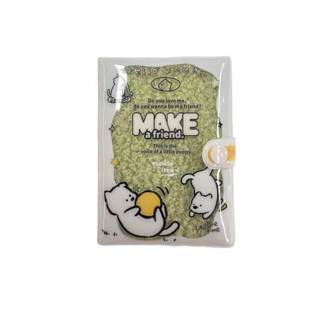 Cuaderno pvc perrito verde