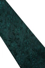 Corbata con pañuelo 8 cm VERDE
