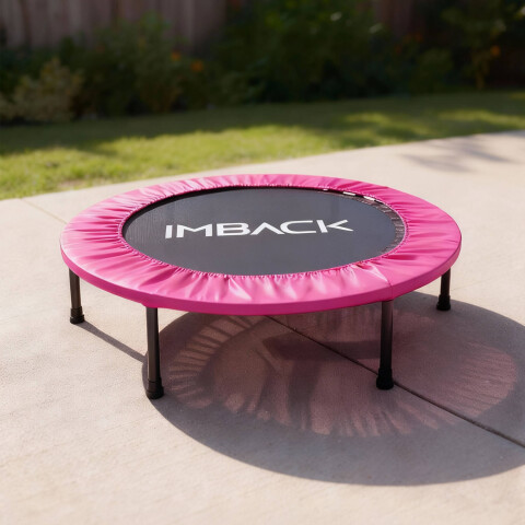 Mini Trampolin Cama Elástica Saltarín Fitness 102 Cm IMBACK Color Rosa Mini Trampolin Cama Elástica Saltarín Fitness 102 Cm IMBACK Color Rosa