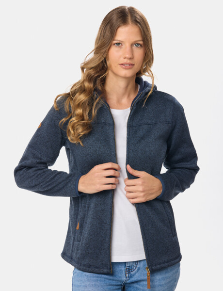 CAMPERA CON CAPUCHA Azul