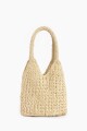 Bolso shopper tejido crudo