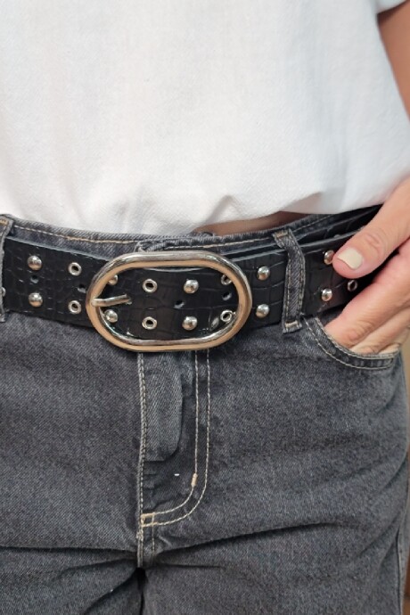 Cinto Snake Croco Negro