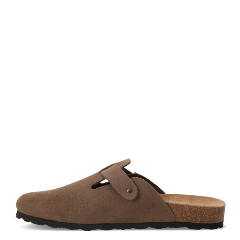 Sandalias de Hombre Freeway Zueco Casual 1 Hebilla Taupe
