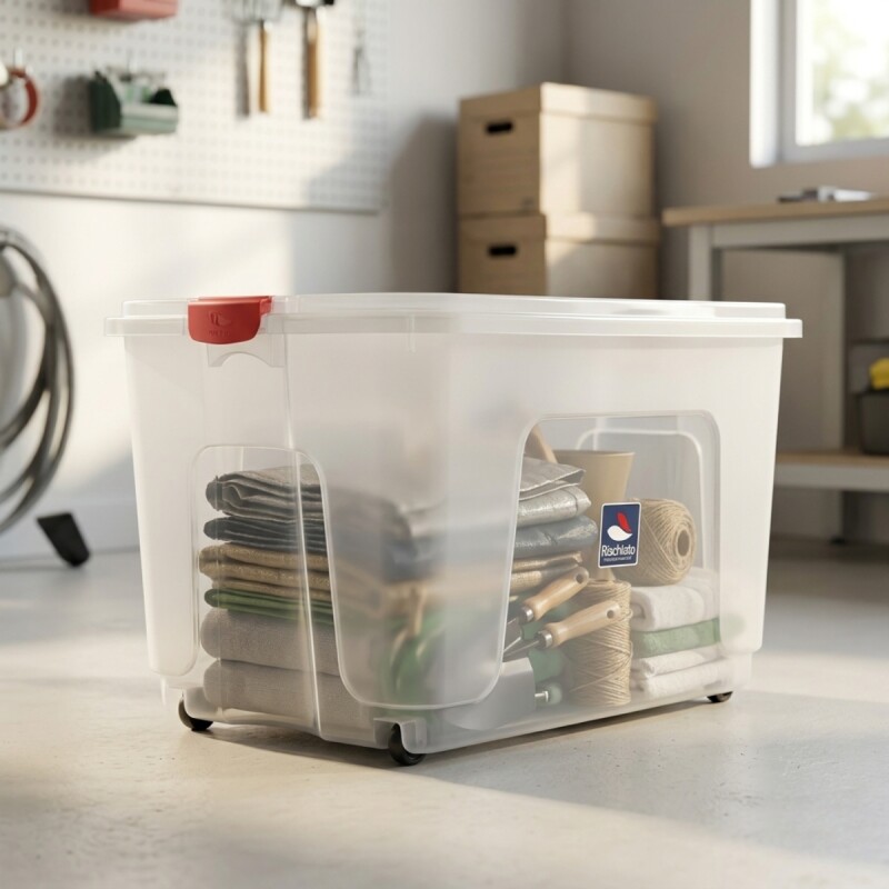 Caja organizadora 120lt TRANSPARENTE