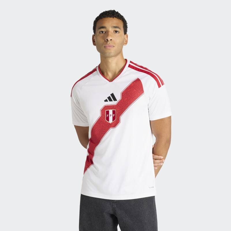 Camiseta Adidas Primera Equipación Perú 26 Blanco