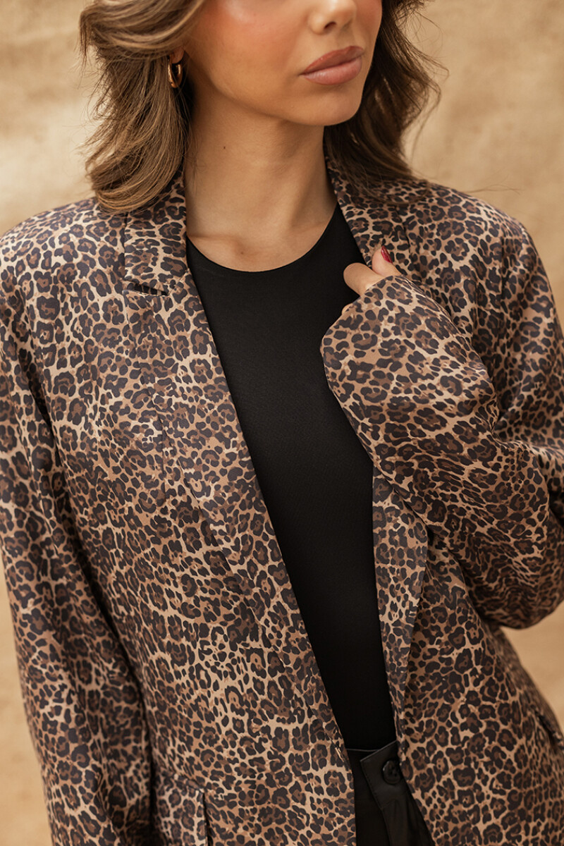 BLAZER ALLEGRA ANIMAL LEOPARD BRONZE BLAZER ALLEGRA ANIMAL LEOPARD BRONZE