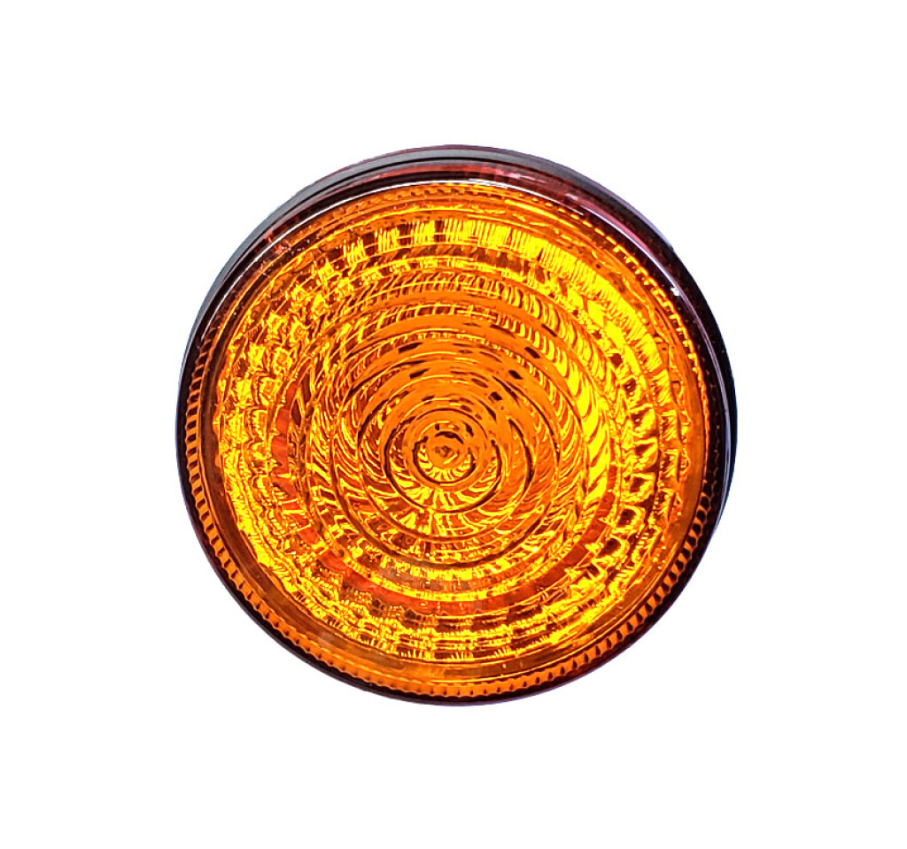 FAROL - TRAS LED REDONDO AMBAR 125MM H3 COMPONENTES