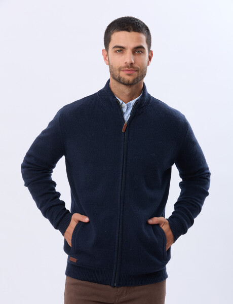 CAMPERA LANA TEJIDA Azul