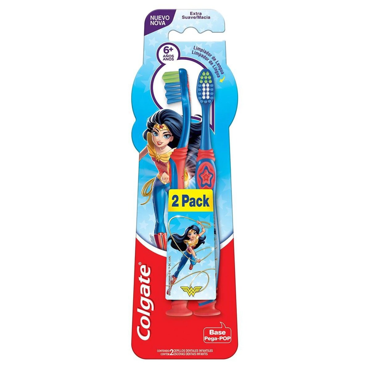 Cepillo Dental +6 Años (Minions o Liga de la Justicia) 2x1 - Colgate 