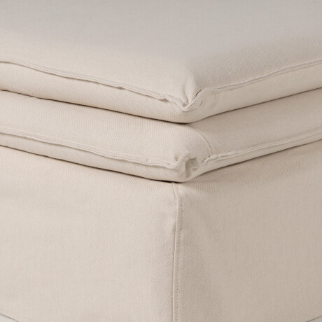 Puff Gin - Tela Rústica TD5260-1635 (Beige)