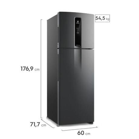 Heladera Electrolux 2 puertas Autosense 408lts Negro