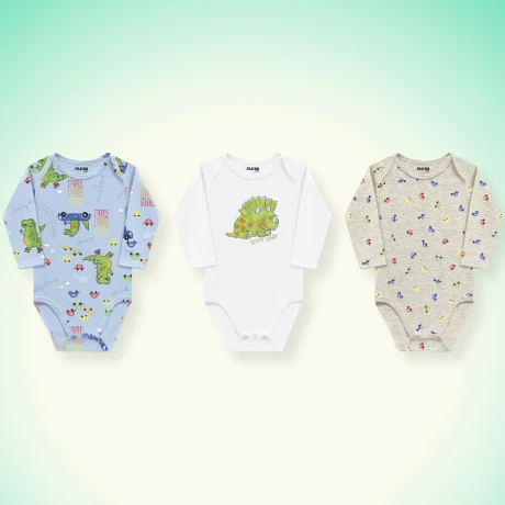 Pack x 3 body manga larga Pack x 3 body manga larga
